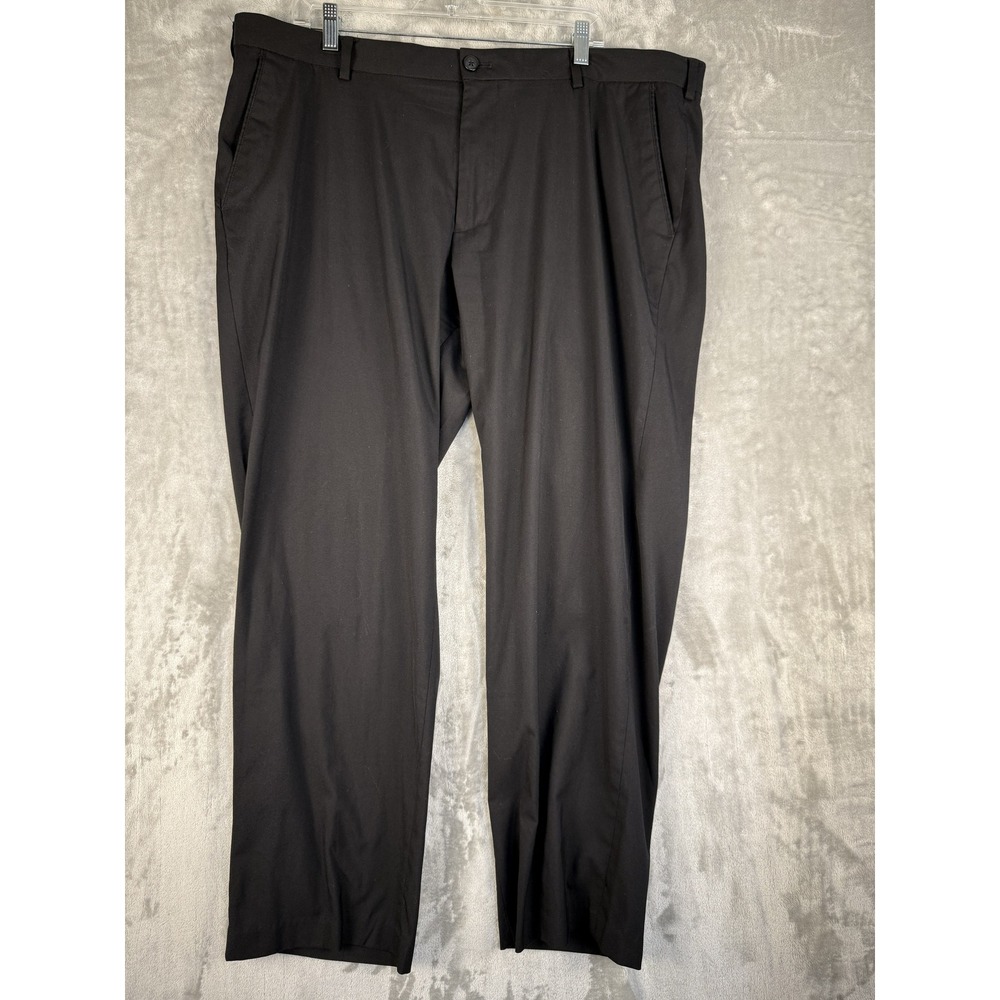 Van Heusen Mens 40x30 Straight Leg Black Dress Pants Trousers‎ Business Casual